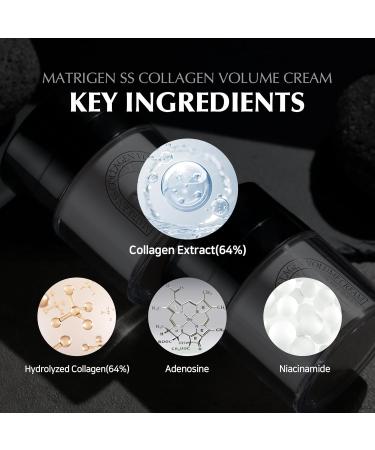 SS Collagen Volume Facial Cream - 380 Dalton Hydrolyzed Collagen | K Beauty Moisturizer for All Skin Types | Korean Skin Care - Buy Online on GoSupps.com