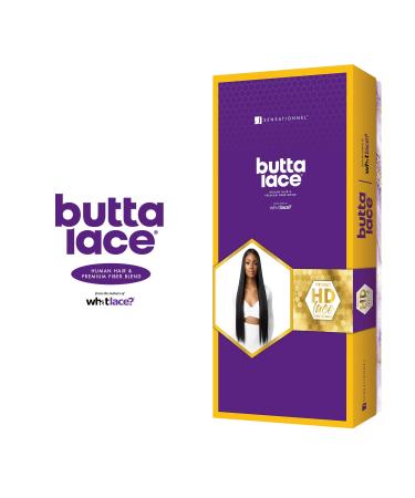 Sensationnel Butta Lace Human Hair Blend Wig - Straight 32 inches (1B) - Buy Online on GoSupps.com