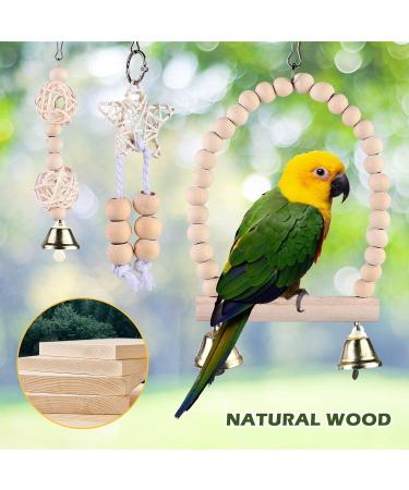 Buy Vegena 9-Part Wood Parrot Toys | Safe Durable & Fun for Birds - International Shipping - Buy Online on GoSupps.com