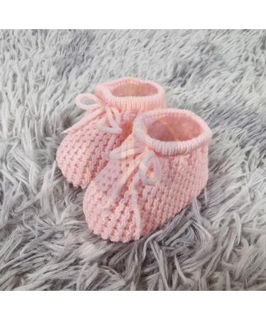 Royal Icon Baby Booties 0-3 Months - Warm & Safe Baby Slippers for Boys & Girls | Newborn Ri401 Pink Boots - Buy Online on GoSupps.com