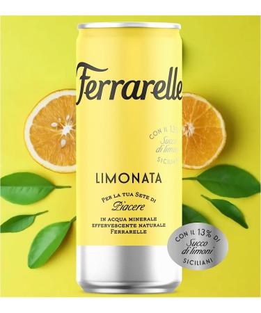  Italian Gourmet E.R. Ferrarelle Limonata Pack of 12 bottles of Ferrarelle mineral water lemonade. Soft drink. Carbonated beverage. 25 cl + Italian Gourmet Polpa 400 g - Buy Online on GoSupps.com