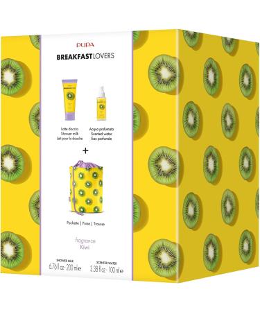 Breakfast Lovers Set - Kiwi by Pupa Milano for Women - 3 Pc 6.76oz Shower Milk 3.38oz Scented Water Purse - Buy Online on GoSupps.com