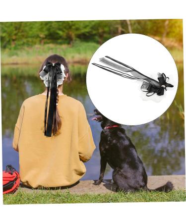 Angoily Bow Hairpin Hair Clip Hair Barrettes Hair Pin Hair Bows for Women Dreadlock Accessories Hair Accessories for Teen Girls Bows Hairpin Lolita Headdress Hair Grip Lace Oversized Miss - Buy Online on GoSupps.com