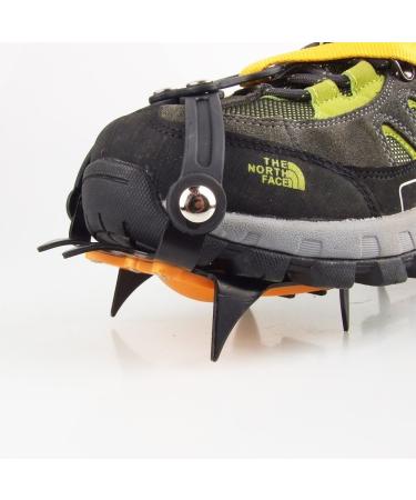 Namvo Ice Spikes - 10 Teeth Stainless Steel Crampons for Skiing Hiking & Mountaineering | Adjustable Universal Snowshoe Spikes - Buy Online on GoSupps.com