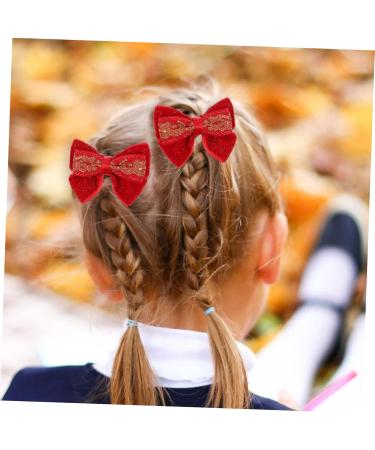 FRCOLOR 3 Pairs Bow Hairpin Hair Clips for Little Girl Chinese Hair Clip Chinese Hair Barrettes Hair Accessories for Girl Chinese Hair Accessories Hairclips Bow Tie Asia Fabric Girl Child - Buy Online on GoSupps.com