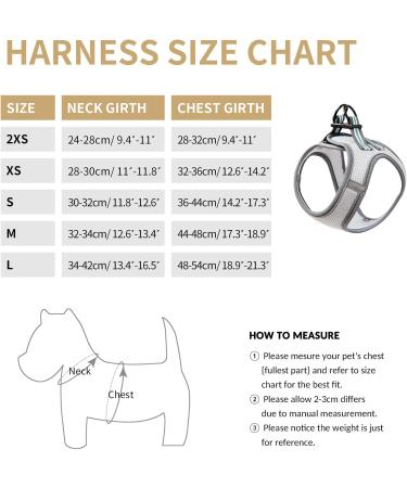 Buy Heele Small Soft Dog Dishes & Adjustable Harness Vest - Air Mesh Reflective Design for Walking Training - XS Size - International Shipping - Buy Online on GoSupps.com