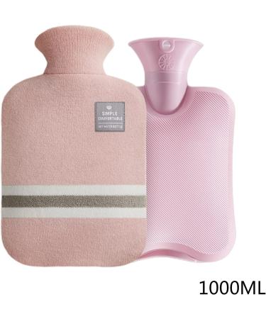1L Heat Bottle with Soft Cover - Hot & Cold Compress for Pain Relief | Ideal Winter Hand & Foot Warmers - Buy Online on GoSupps.com