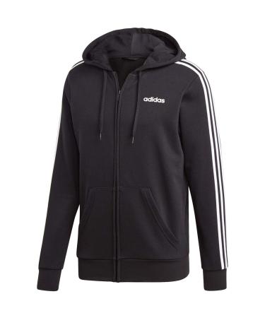 adidas Men's E Linen Fz FL Sweatshirt XL Black/White