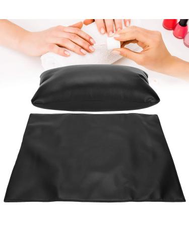 Buy Hand Pillow & Manicure Handrail Pillow - Soft PU Leather Nail Care Pad for Beauty Salon - Waterproof Arm Holder (Black) - Buy Online on GoSupps.com