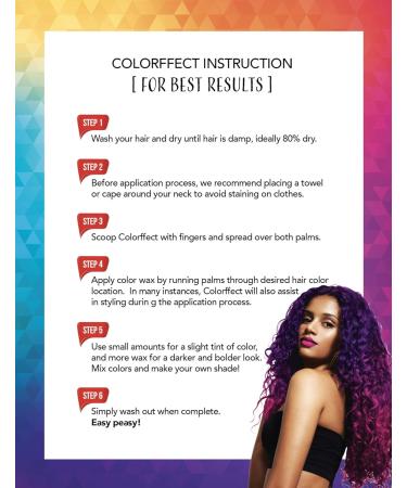 Magic Collection Colorffect Hair Color Wax (Purple) - Vibrant Hair Color for All Hair Types | International Shipping Available - Buy Online on GoSupps.com