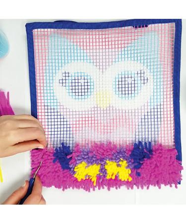 LatchKits Mini-Rug Sewing Kit - Owl Classic Latch Hook Craft Kit - Buy Online on GoSupps.com