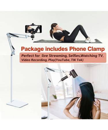 Hands-Free 360 Hair Dryer Stand Holder - Adjustable Floor Stand for All Hair Dryers (White - Buy Online on GoSupps.com