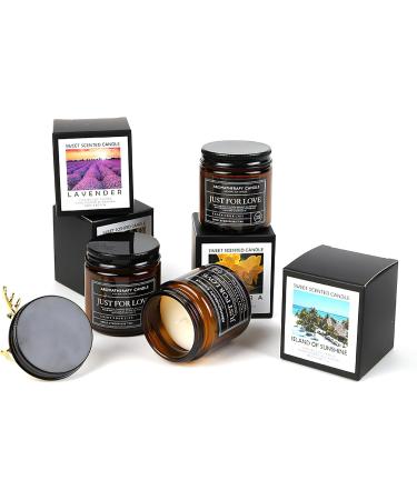 Shop Amber Soy Wax Candles | 8 oz Scented Candle Gifts for Men | 55 Hours Burn Time | Aromatherapy & Clearance Deals - Buy Online on GoSupps.com