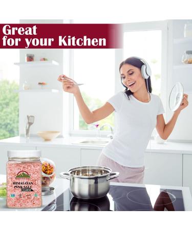 Himalayan Chef Pink Himalayan Salt Coarse Grain Refill Grinders 5 lb - 2 Count Plastic Jar (Pack of 2) - 10 lbs Total - Buy Online on GoSupps.com