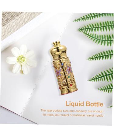 Beatifufu Essential Oil Empty Bottle Essential Oils Bottle Portable Bottle Decor Perfume Bottle Exquisite Bottle Decor Alloy Glass Perfume Bottle Perfume Storage Bottle Essence Bottle - Buy Online on GoSupps.com