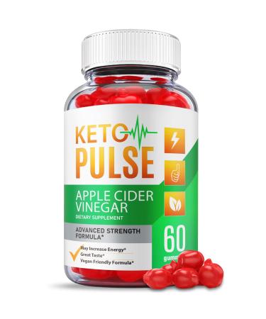 Keto Pulse ACV Gummies - Official Formula Vegan - Keto Pulse Acv Keto Gummies Weight Shark Loss Keto Pulse Gummies with Apple Cider Vinegar Vitamin B12 Beet Root Pomegranate Juice (60 Gummies)