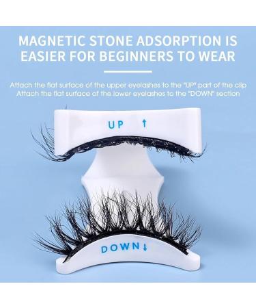 Magnetic Eyelashes Reusable Self-Adhesive Eyelashes with Applicator Natural Fluffy Curling Long Eyelashes 3D Effect Waterproof Fake Eyelash Set KS01-4 - Buy Online on GoSupps.com