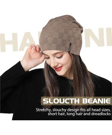 Slouch Beanie Hat for Men - Lightweight Jacquard Jersey Chemo Headgear & Running Hat - Stylish Summer Accessory - Buy Online on GoSupps.com