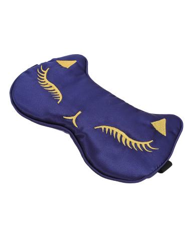 Healifty 1Pc Goggles Shading Eye Masks Breathable Eye Patch Night Eye Cover Eye Covers for Sleeping Airplane Blindfold Satin Eye mask Shading Sleep Eye Mask ice Bag Work Silk Cartoon Navy