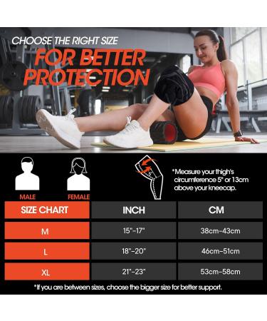 Knee Brace for Arthritis Pain Relief | Patellar Stabilizing Compression Sleeve with Side Stabilizers - X-Large Black - Buy Online on GoSupps.com