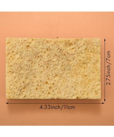 Dewedrt 16 Pack Biodegradable and Compostable Sponges Scouring Pad Palm Fiber Eco-Friendly Sponge for Kitchen Dishes Cleaning - Buy Online on GoSupps.com