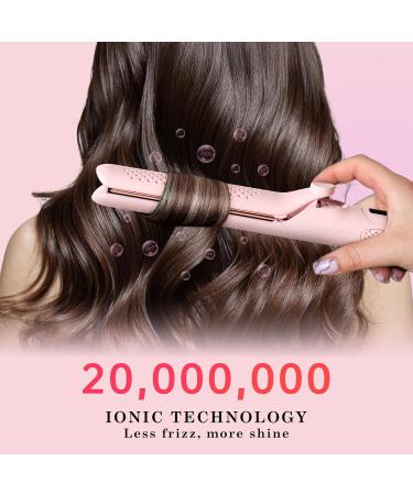 2-in-1 Hair Straightener and Curler - 360 Airflow Styler with 20M Negative Ions LED Display Auto Off & Dual Voltage - Buy Online on GoSupps.com