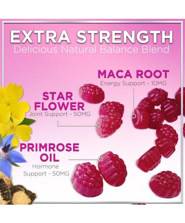 Menopause Relief Gummies - Hormone Support for Night Sweats & Hot Flashes - Non-GMO & Gluten-Free - 60 Gummies - Buy Online on GoSupps.com