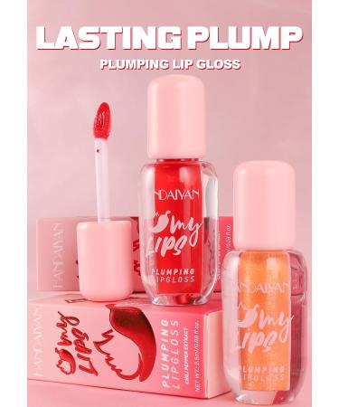 Intense Heat Plumping Lip Gloss with Chili Extract | Juicy & Full Lips | 30% Plumper Look | Glossy Shine | Mirror Finish  - Buy Online on GoSupps.com