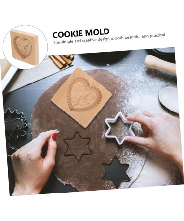 1pc Biscuit Mold Biscuits Embossing Baking Tool Creative Cookie Mold Biscuit Baking Mold Kitchen Cookie Mold Fondant Mold Kitchen Utensil Modeling Log Kitchen Supplies 10X10X2CM Rose - Buy Online on GoSupps.com