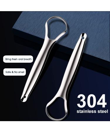 Kotomotoy Tongue Scraper (4 Pack) - Fight Bad Breath with Medical Grade Stainless Steel - Oral Care Tongue Cleaner for Adults with Travel Case - Buy Online on GoSupps.com