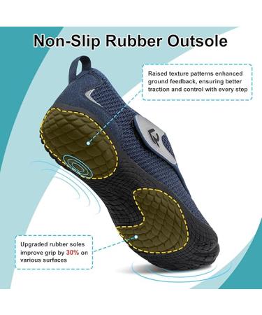 relxfeet Walking Shoes Diabetic Shoes - Navy Blue - 9.5 Wide Women/8.5 Wide Men - Buy Online on GoSupps.com