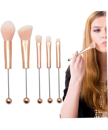 Premium Rose Gold Makeup Brush Set for Women | DIY Faux Fiber Brushes for Eyeshadow Concealer Eyebrow Foundation & Contour | Perfect Makeup Supplies - Buy Online on GoSupps.com