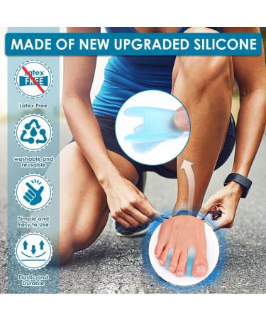 Sumifun 16-Pack Gel Toe Separator Bunion Corrector & Relief - Blue Toe Spacers for Overlapping Toes - Medium & Large Sizes - Buy Online on GoSupps.com