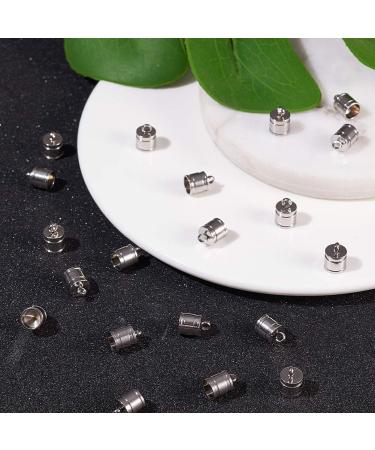 100PCS Arricraft 304 Stainless Steel Cord Ends for Jewelry Making - Glue-in Fasteners for Necklace, Tassel, Leather - 6mm, Loop 2mm - Buy Online on GoSupps.com