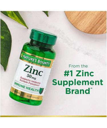 Nature s Bounty Chelated Zinc 50mg Helps to Maintain Immune Function - 400 Caplets - Buy Online on GoSupps.com