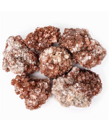 Specimen Healed NaturalOrange Aragonite Quartz Crystal Cluster Rough Stone Nepheline Specimen Home Decor 1pcs As a Gift Crystal (Size : 30-40mm)