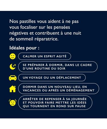 RESCUE NUIT - Pastilles go t Cassis - Bien- tre motionnel naturel - M lange de 6 Fleurs de Bach Original - Id al lors de d placement voyage stress du quotidien - Sans sucre - Bo te de 50g - Buy Online on GoSupps.com