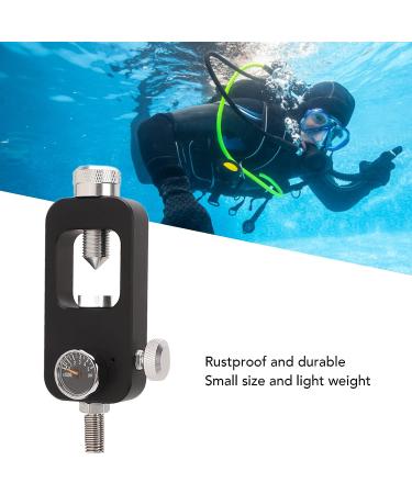 Sougan Diving Tank Refill Adapter | Aluminium Alloy Scuba Valve with Gauge Hose | Portable Yoke Station for Oxygen Cylinder Equipment - Buy Online on GoSupps.com