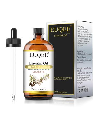 EUQEE Manuka Essential Oil 118ml Pure Natural Manuka Oils Aromatherapy Essential Oil Essential Oils for Diffusers for Home Humidifier Relax Manuka 118.00 ml (Pack of 1)