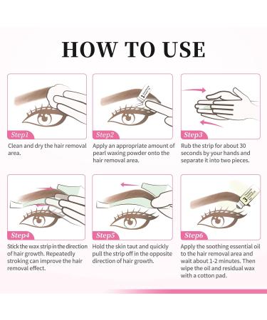 Beauty7 Hair Removal Kit - 24 Eyebrow & Facial Wax Strips with Pearl Powder & Essential Oil for Sensitive Skin - Shop Worldwide - Buy Online on GoSupps.com