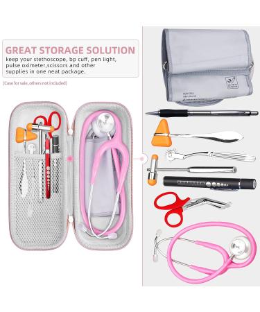 HESPLUS Stethoscope Case for 3M Littmann & MDF Stethoscopes - Pink (S) - Extra Room for Accessories - Buy Online on GoSupps.com