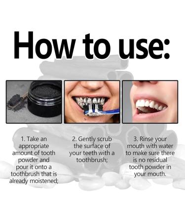 Cleopatra Natural Teeth Whitening Powder - Activated Coconut Charcoal for Deep Cleaning - 2 Bottles of Effective Teeth Whitener - Buy Online on GoSupps.com