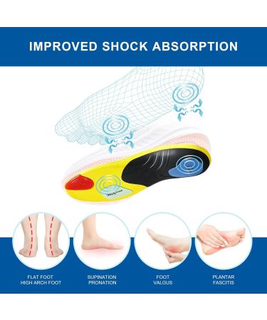 Orthopedic Insoles for Plantar Fasciitis & Flat Feet | Comfortable Support for Men & Women | EU 38-40 - Buy Online on GoSupps.com