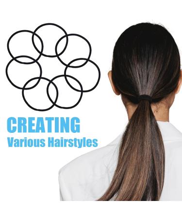 100 Pieces Black Hair Ties - Metal-Free Small Elastic Ponytail Holders for Girls Women & Men | Premium Hair Accessories - Buy Online on GoSupps.com