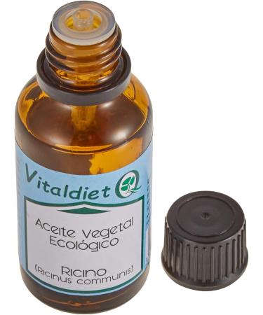 Vitaldiet Organic Castor Oil 30ml - Vegan Eyebrow & Eyelash Growth Serum | International Shipping - Buy Online on GoSupps.com