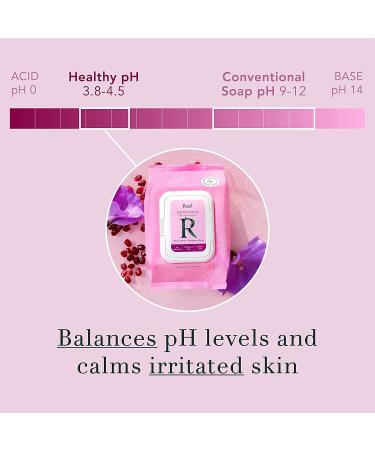 Rael Soothing Feminine pH Wipes - Fragrance Free | pH-Balanced | Paraben Free | 90 Count (3 Pack) - Buy Online on GoSupps.com