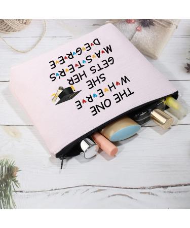 Master's Degree Graduation Gift: Stylish Zipper Makeup Bag for Students | Perfect Cosmetic Travel Bag - Buy Online on GoSupps.com