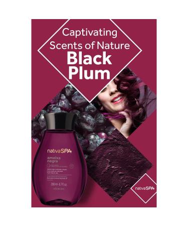 Nativa SPA Black Plum Body Oil with Quinoa Drops - 6.8 oz | Hydrating Body Oil - Buy Online on GoSupps.com