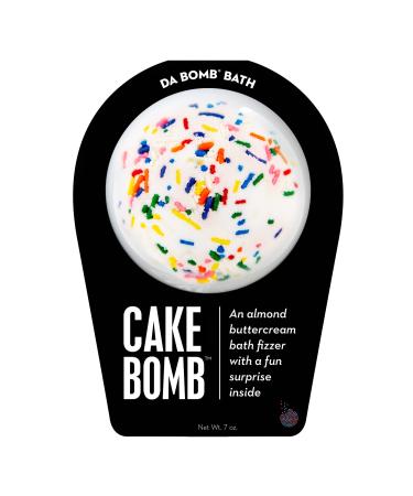 DA BOMB Cake Bath Bomb with Sprinkles  7oz Almond Buttercream 1 Count (Pack of 1)