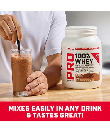 GNC Pro Performance 100% Whey Protein Powder Fast Absorbing Protein Muscle Strength and Recovery Banana Cream 25 Servings - Buy Online on GoSupps.com